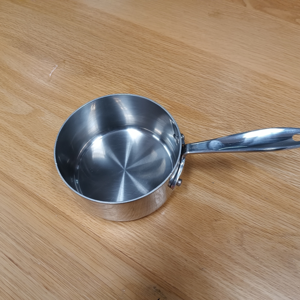 Stainless Steel Saucepan - Polished Silver Finish